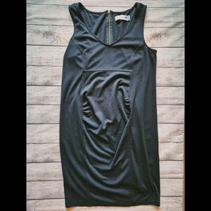 Black Old Navy Stretch V Neck Maternity Dress Size Medium